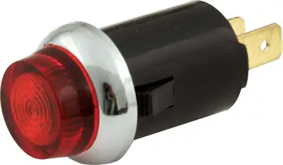 Quickcar Racing Warning Light 3/4 Red Carded