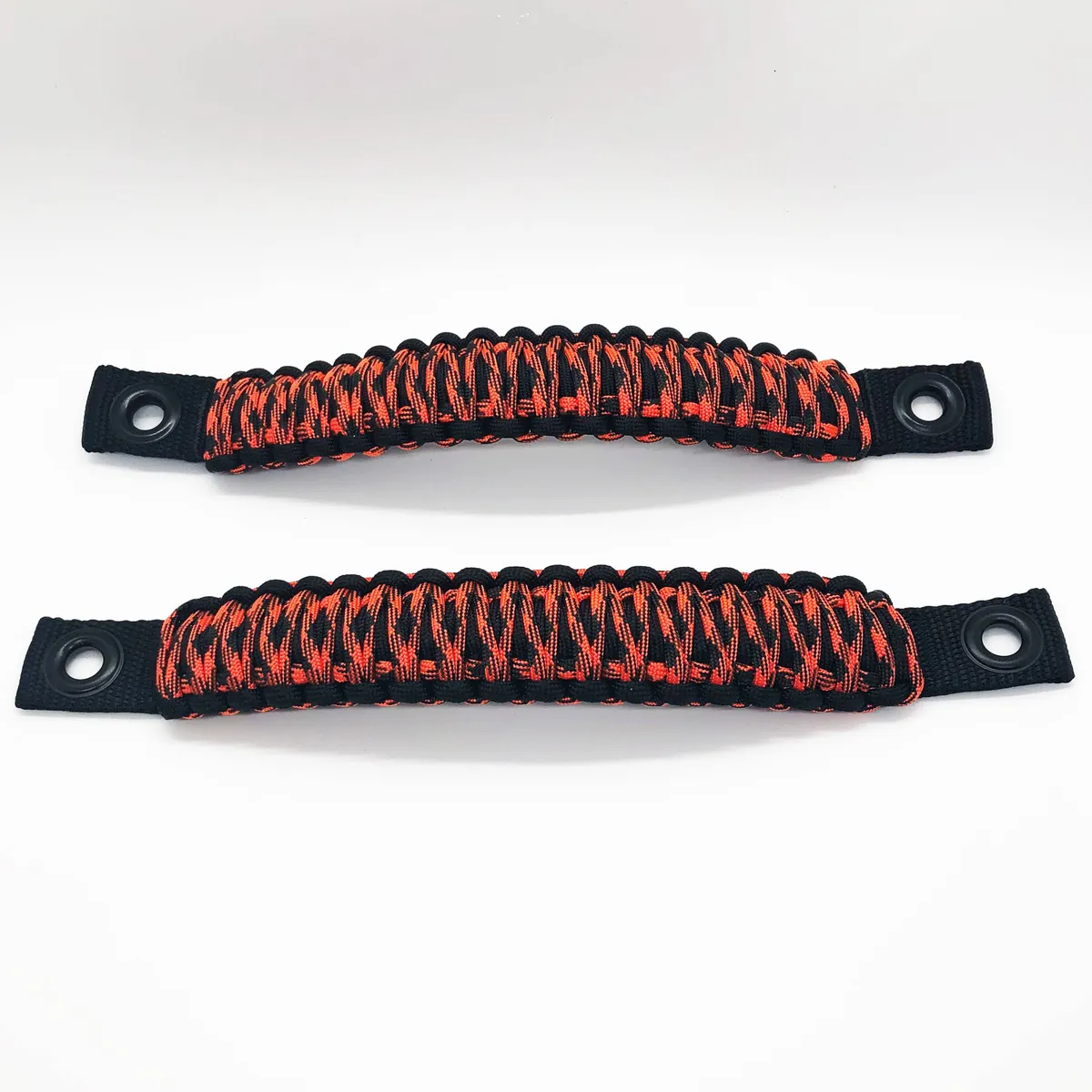 TJ Door Handles, Paracord Jeep® Grab Handles for Jeep Wrangler TJ & LJ 97-06 - Interior Door Pull Handles 550 Paracord Grab Handles w/ Grommets (PAIR) | Bartact® product image