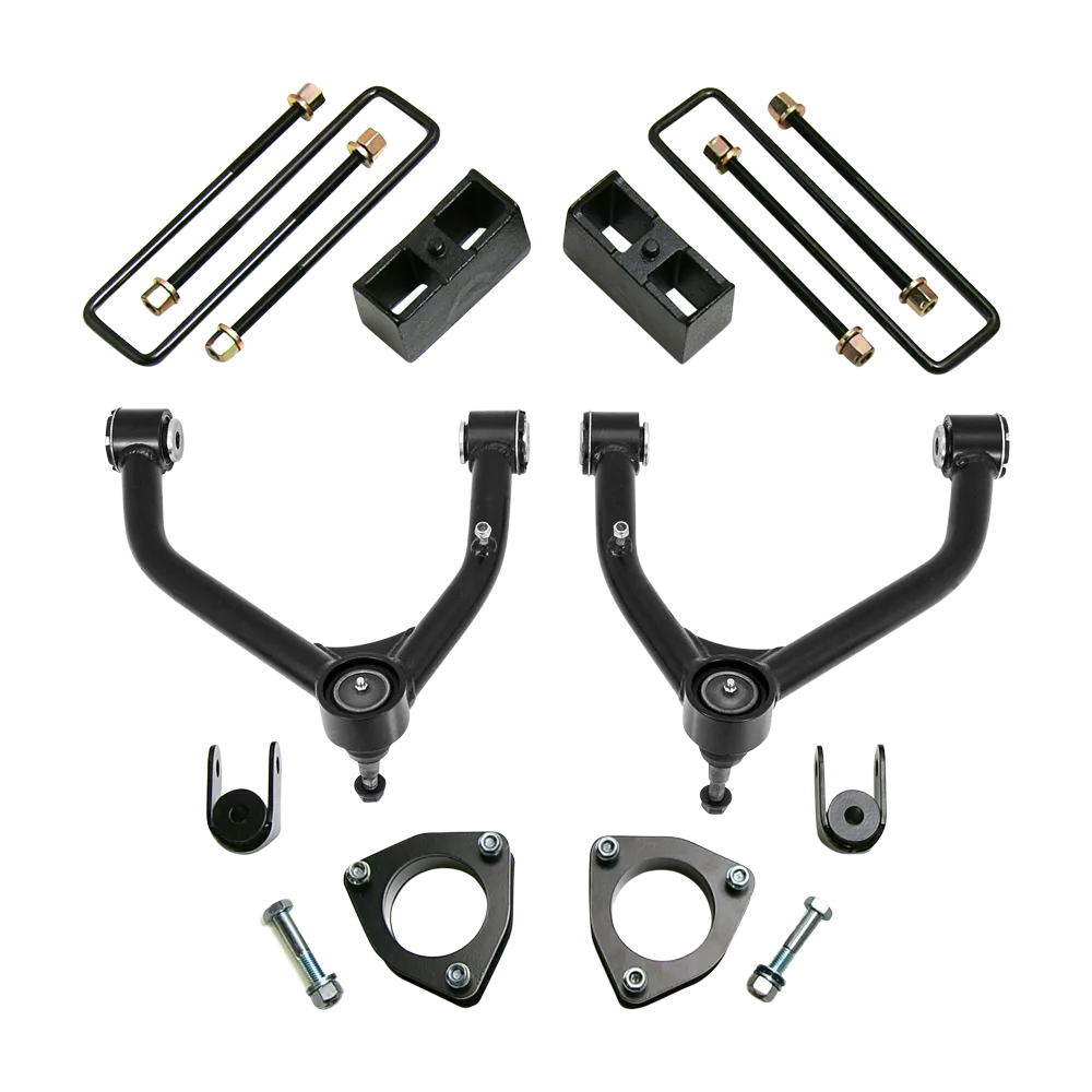 ReadyLift 4.0 Strut Extension-3.0 Rear Block-Tube Arm-For Use w Factory Steel Suspension 2014-2016 Chevroletgmc 1500 4WD