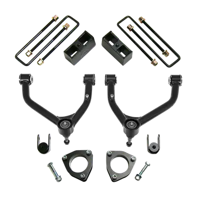 ReadyLift 4.0 Strut Extension-3.0 Rear Block-Tube Arm-For Use w Factory Steel Suspension 2014-2016 Chevroletgmc 1500 4WD