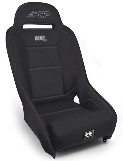 PRP Comp Elite Suspension Seat; Black Vinylblack; Prp Silver Out