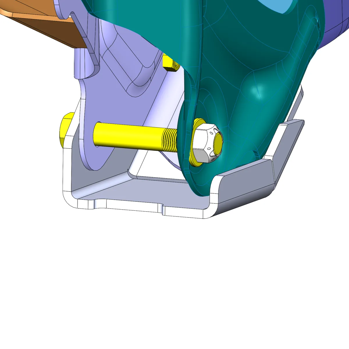 Jeep Gladiator Rear Lower Control Arm Bracket Skid Plate (2020+, JT) product image