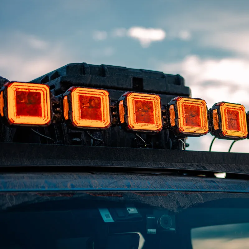 5 Inch LED Pod Lights White + Amber Dual-Mode for Jeep Wrangler JL/ Gladiator JT product image