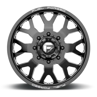 KMC Wheels Fuel Wheels | Ff19d Dually | Gloss Black Milled