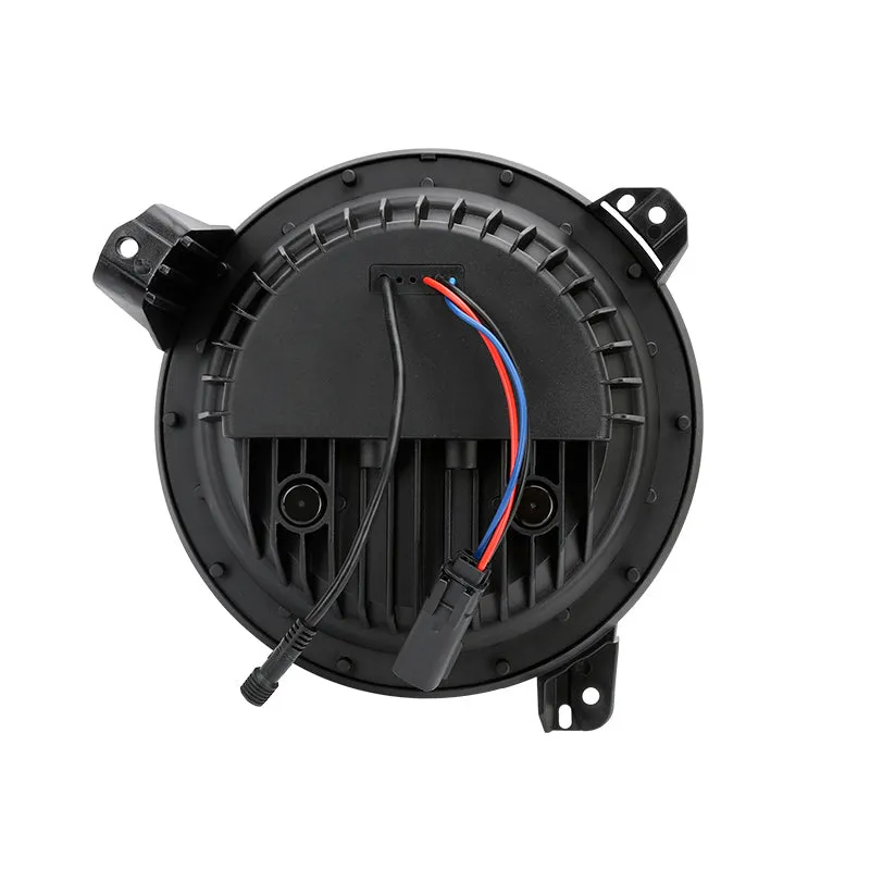 Star Style 9 Inch LED RGB Halo Headlights with Turn Signals for 2018-Later Jeep Wrangler JL and Gladiator JT product image