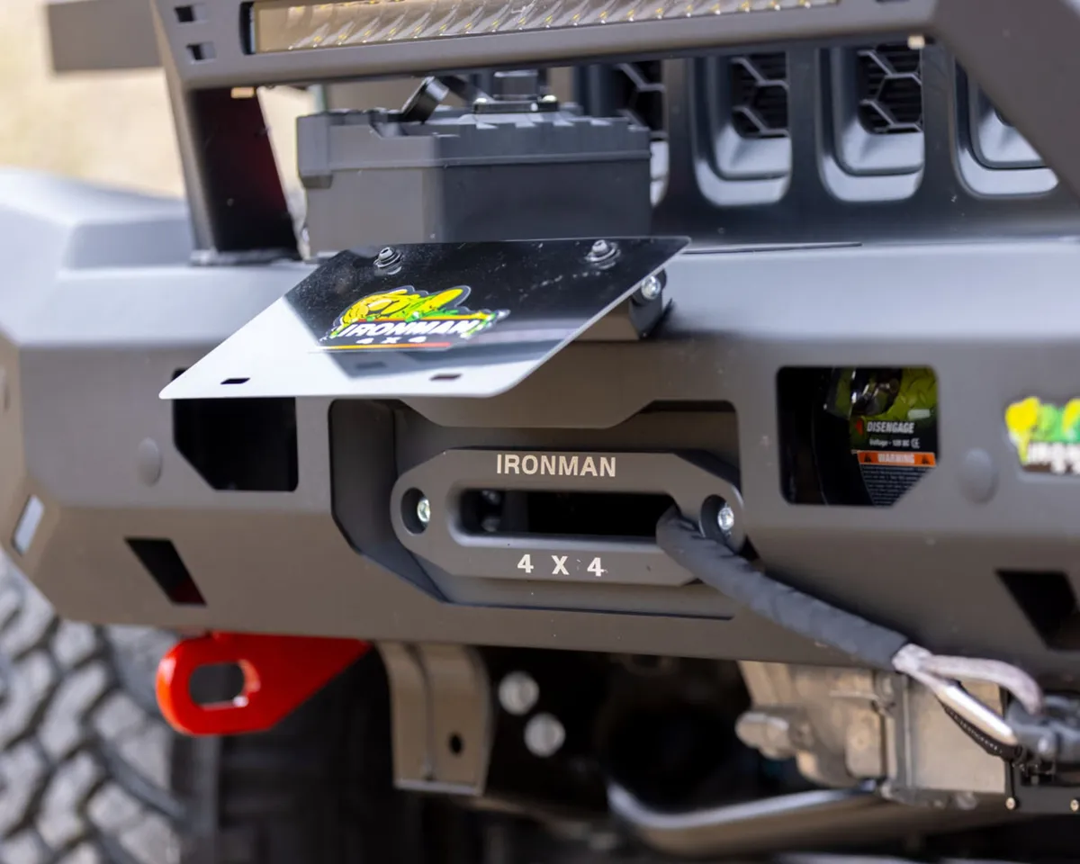 18c Wrangler Raid Full Length Front Bumper Kit 40w Spot Amber Lights product image