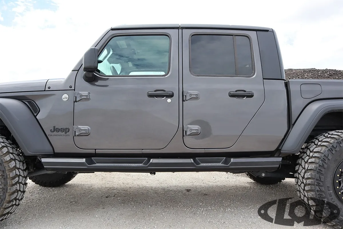 JT Armor Lite 4 Door Rocksliders (Black Powder Coated) product image