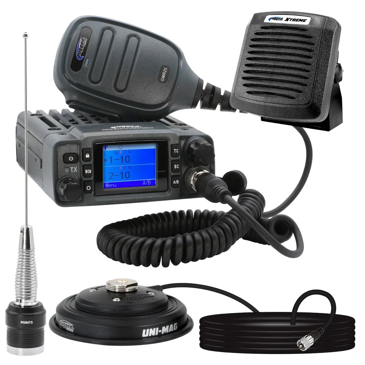 Essential Radio Kit Gmr25 Waterproof Gmrs Mobile 25watt Radio Kit With Externa product image
