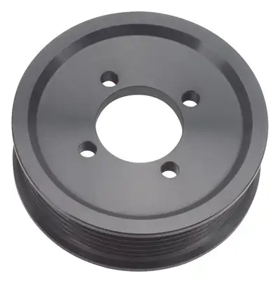 Edelbrock Edelbrock 15820 3.50 6-Rib E-Force S/C Pulley in Black Finish for Stage 3 - Pro Tuner System