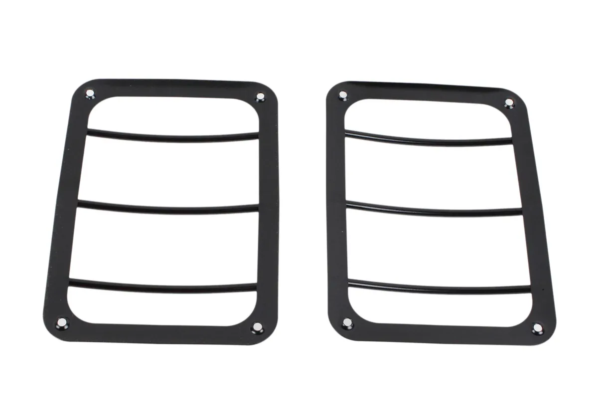 Jeep JK Taillight Guard Pair 07-18 Wrangler JK Powdercoat Black Kentrol product image