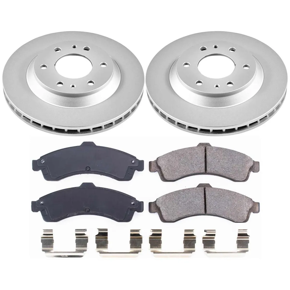 Z17 Geomet Coated Rotor Kit: Genuine Geomet Fully Coated Rotors; Ceramic Pads W/Hardware product image