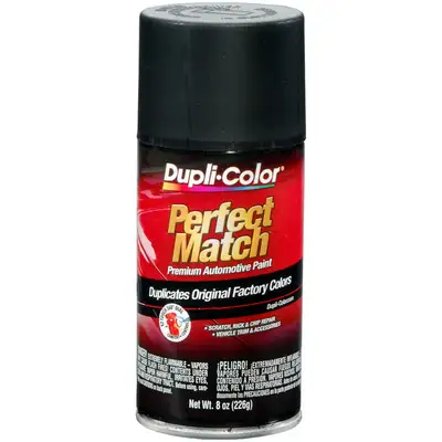 Dupli-Color Exactmatch Automotive Paint; Universal Flat Black; 8 Oz. Aerosol