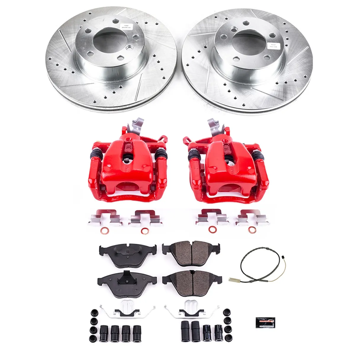 Z23 Evolution Sport Upgrade Kit: Drilled/Slotted Rotors; Carbon-Fiber Ceramic Pads; Pad Sensors; Powder Coated Calipers product image