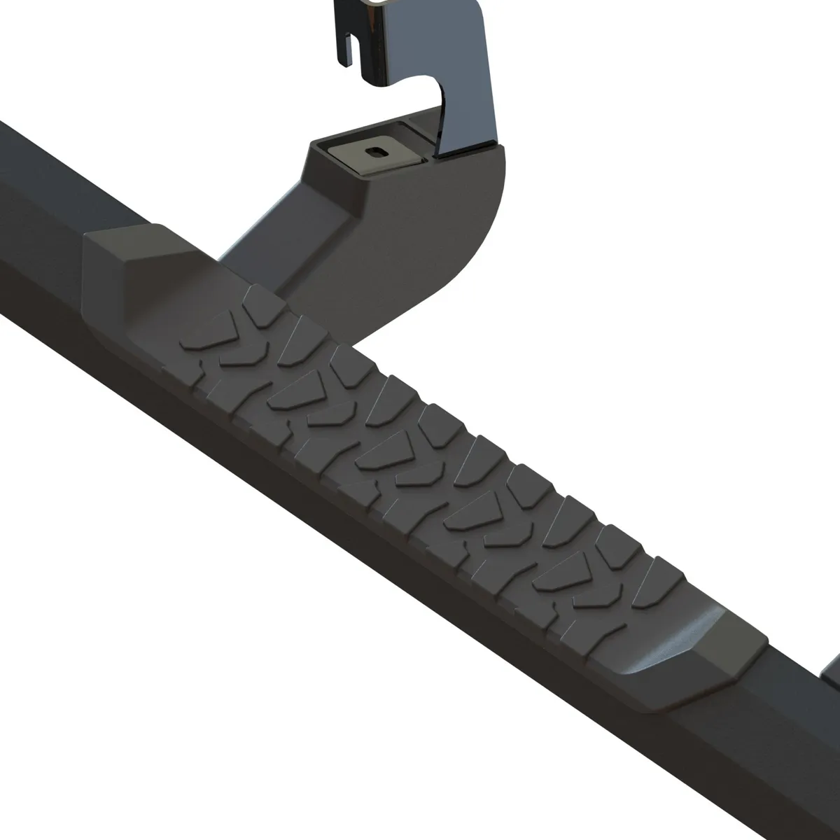 OCTA Series Nerf Bar; Aluminum; Black Powder Coat Finish; product image