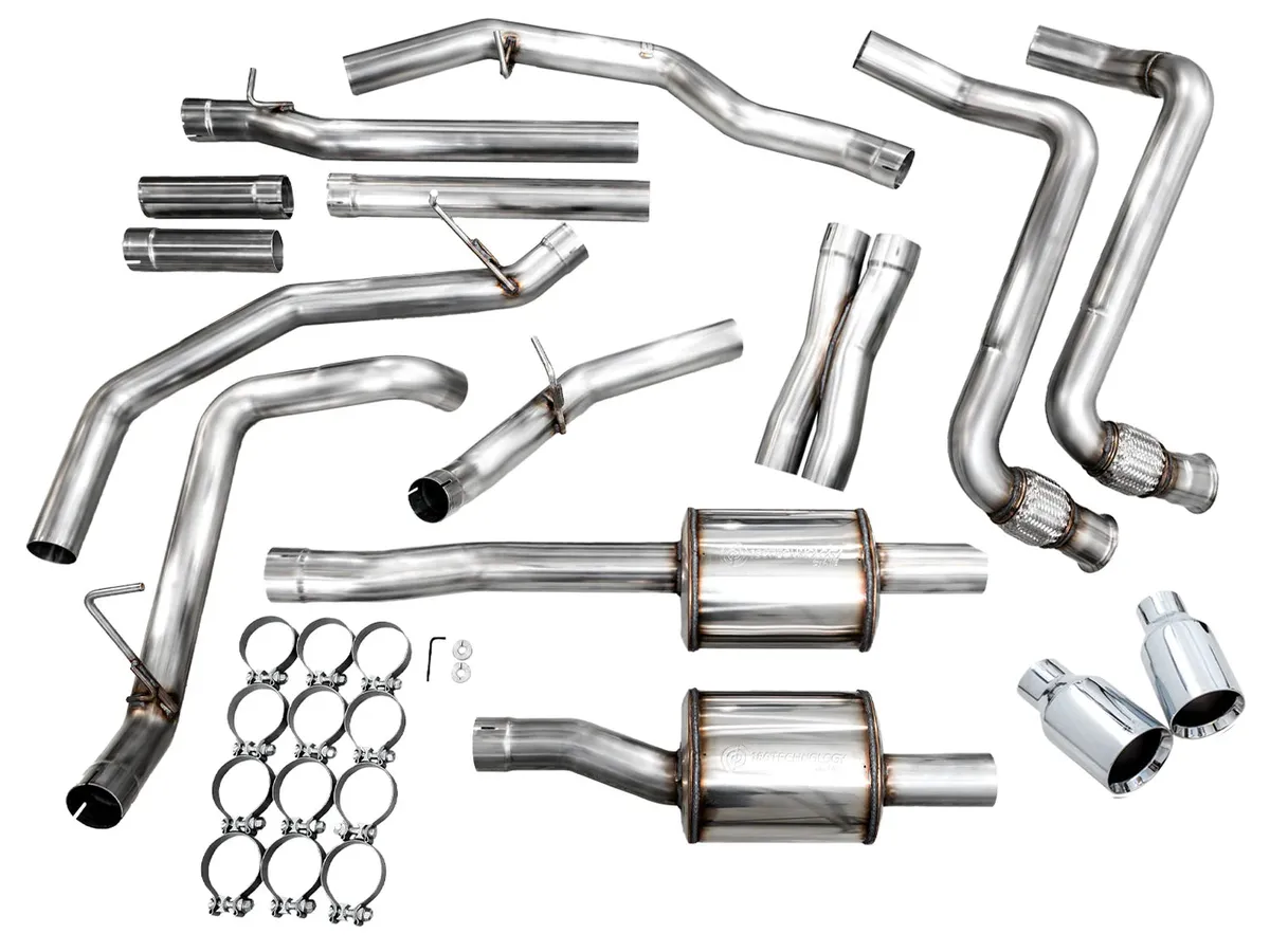 AWE 0FG Catback Exhaust for 2025 RAM 1500 3.0TT Standard and High Output - Chrome Silver Tips - 3015-32530 product image