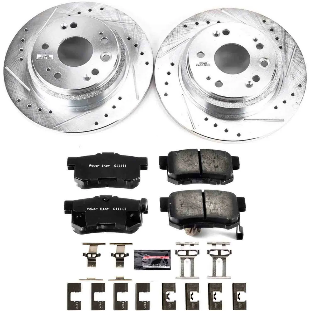 Z23 Evolution Sport Upgrade Kit: Drilled/Slotted Rotors; Carbon-Fiber Ceramic Pads W/Hardware product image