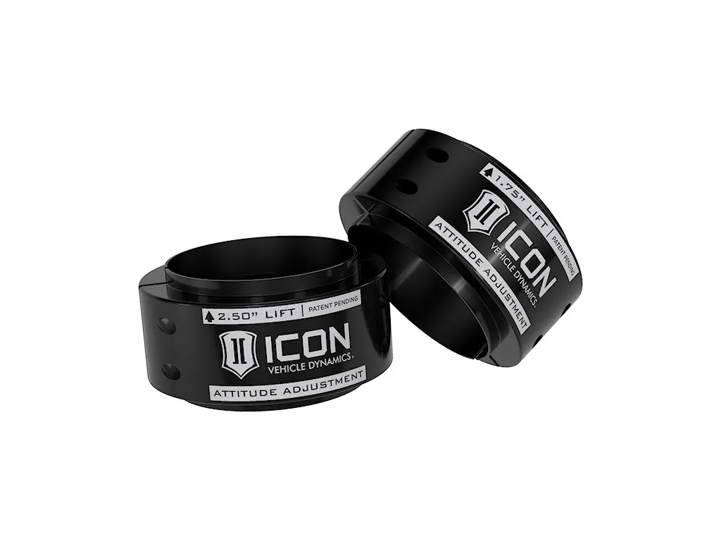 ICON Alloys 2021-2025 Ford F-150 Raptor, .5-2.5" Lift, Front, Attitude Adjustment Collar Leveling Kit product image