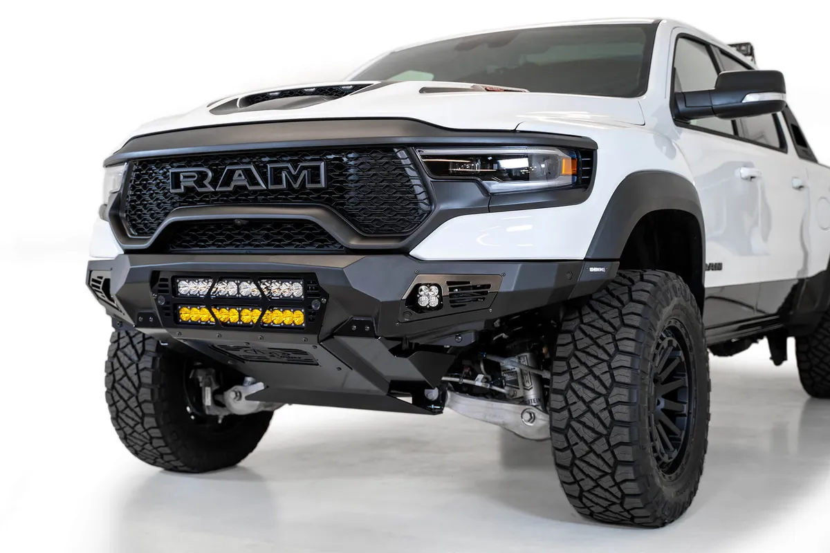 2021-2024 RAM 1500 TRX Bomber Front Bumper (20 Inch Lights) product image