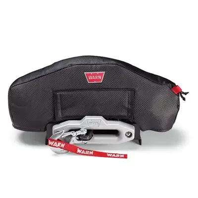 Warn WARN - Fits Zeon and Zeon Platinum Winches; Vinyl With Mesh Backing; Front Flap Allows Access To Winch Drum; Zipper Allows Access To Clutch Handle And Remote