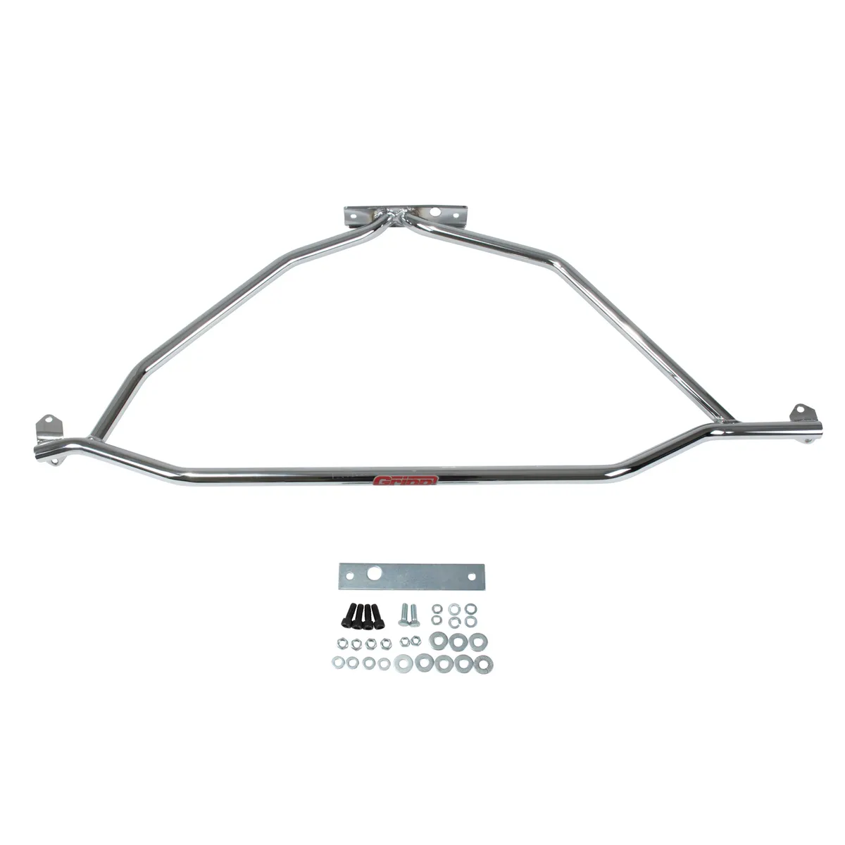 Ford Mustang Strut Tower Brace Powder Coated Chrome Finish 86-93 product image