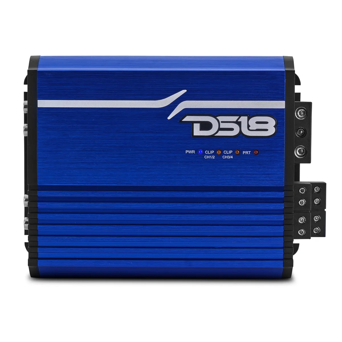 DS18 4-Channel | Stereo Full-Range | 4 x 120 Watts Rms @ 4î© | 4 x 200 Watts Rms @ 2î© | 4 x 300 Watts Rms @ 1î© | 2 x 350 Watts Rms @ 2î© | 2 x 500 Watts Rms @ 1î© | Blue