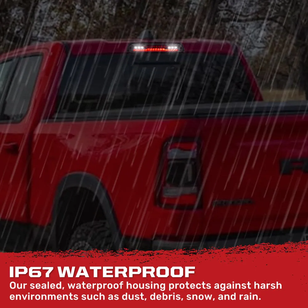 LED 3rd Brake Dodge 19-21 RAM 1500 And 19-21 RAM 2500 3500 - Ultra High Power Red LED 3rd Brake Light Kit w Ultra High Power Cree Xml White LED Cargo Lights - Smoked Lens product image