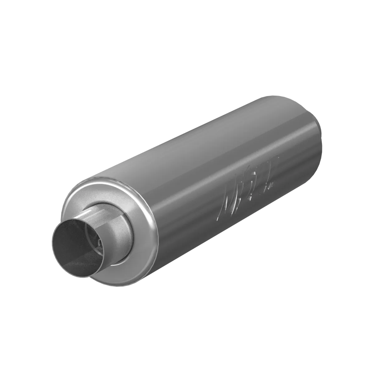 Garage Parts XP Series Muffler; 3 in. Inlet/Outlet Diameter; 6 in. x 20 in. Body; 26 in. Overall Length; Single Chambered; T409 Stainless Steel; Supersedes PN[GP190453]; product image