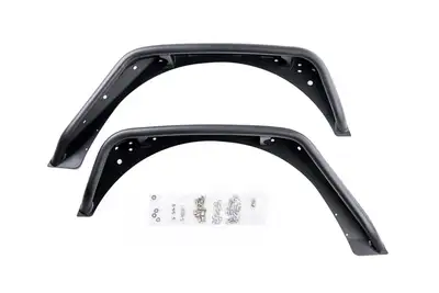 Combat Off Road 0718 Wrangler Jk/Jku Full Assault Black Aluminum Fender Kit Black Rear