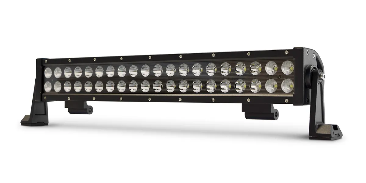 DV8 Offroad BR20E120W3W 20 in. Dual Row LED Light Bar; Black Face product image