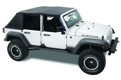 Bestop Bestop Sprint Top Frameless Soft Top, Black Diamond - JK 4DR 2010+