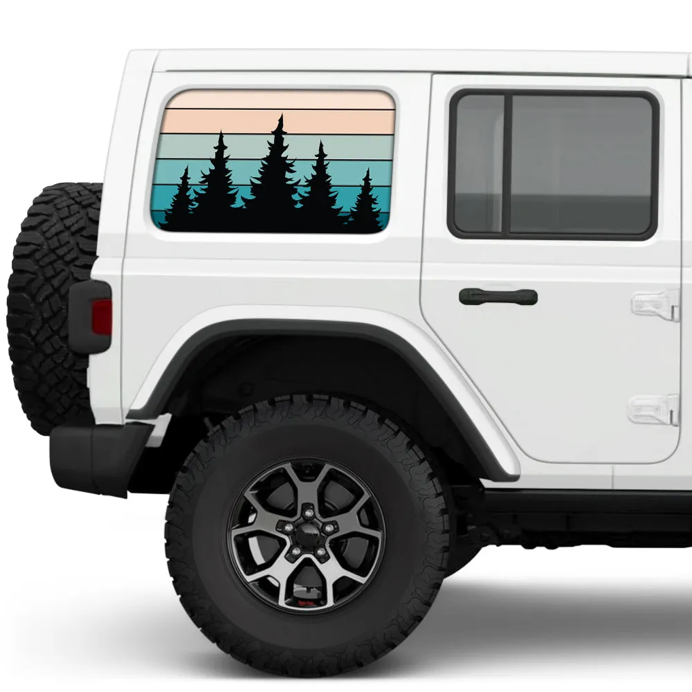 Evening Trees Side Windows Printed Vinyl Decal product image
