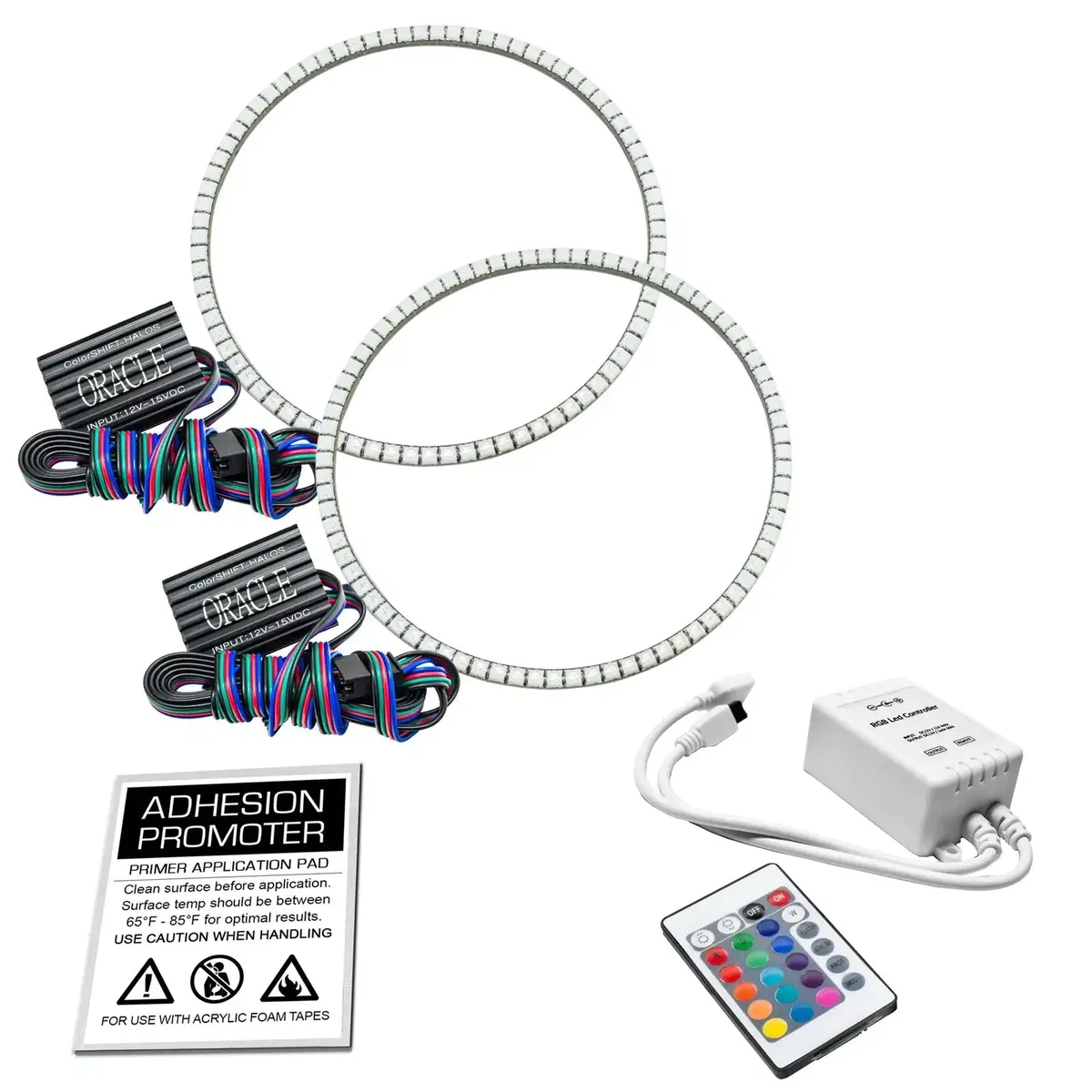 ORACLE Lighting 2007-2017 Jeep Wrangler JK LED Surface Mount Headlight Halo Kit product image