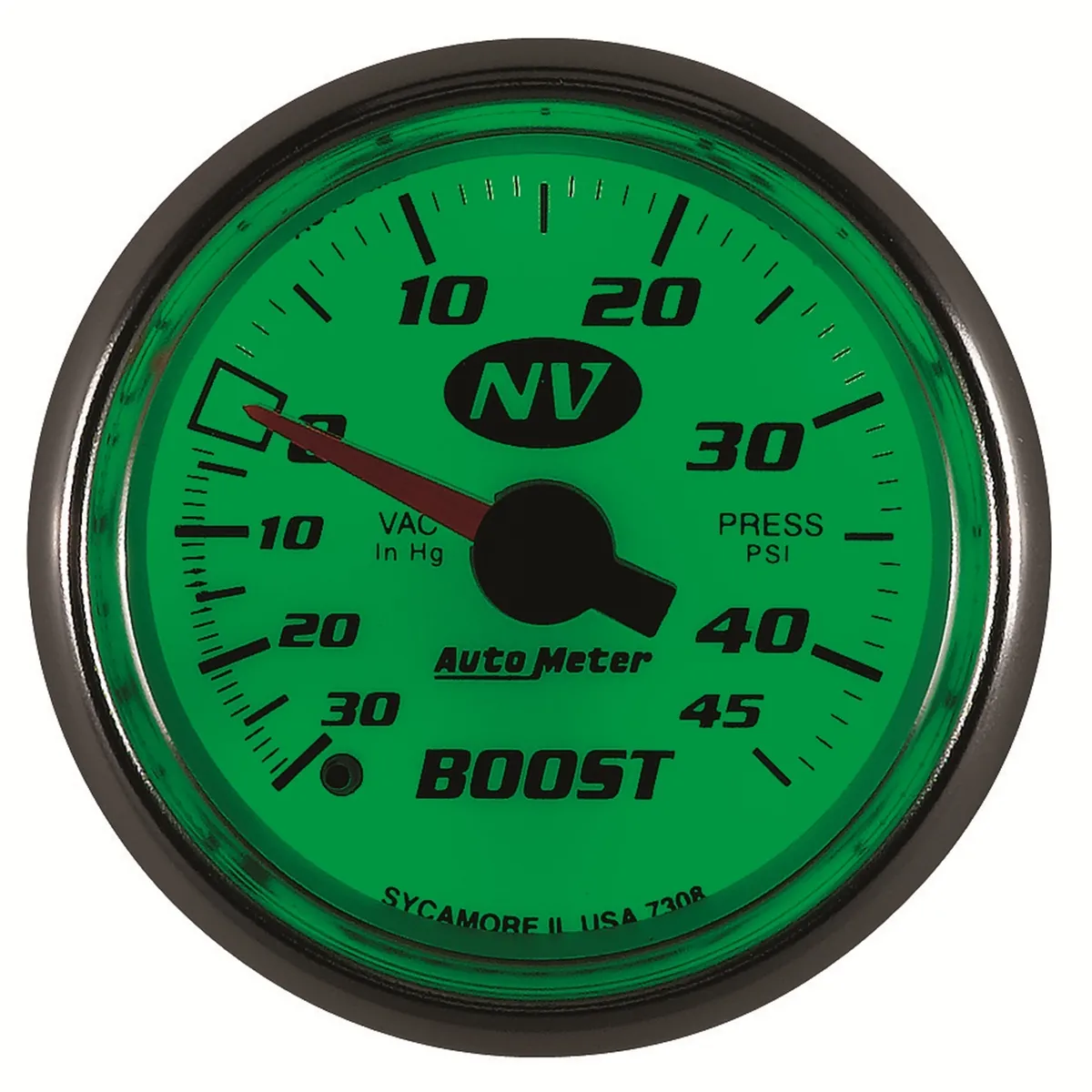 Gauge, Vac/Boost, 2 1/16", 30inHg-45psi, Mechanical, NV product image