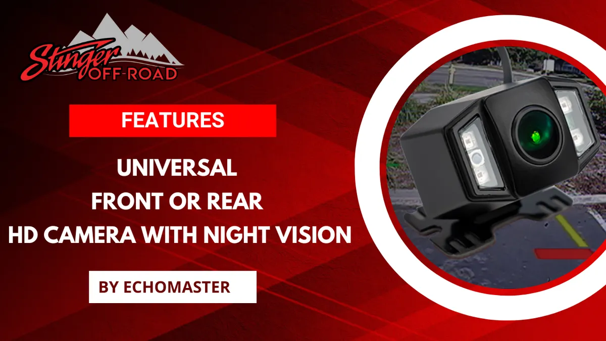 Universal Front or Rear HD Night Vision Camera with Tag-Mount Bracket product image