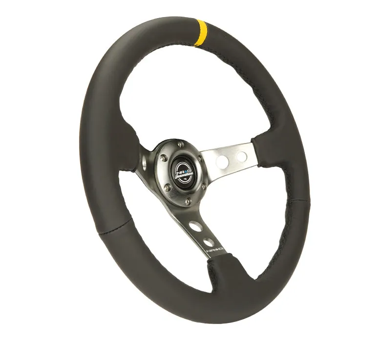 Steering Wheel 350mm 3in Dish Black Leather product image