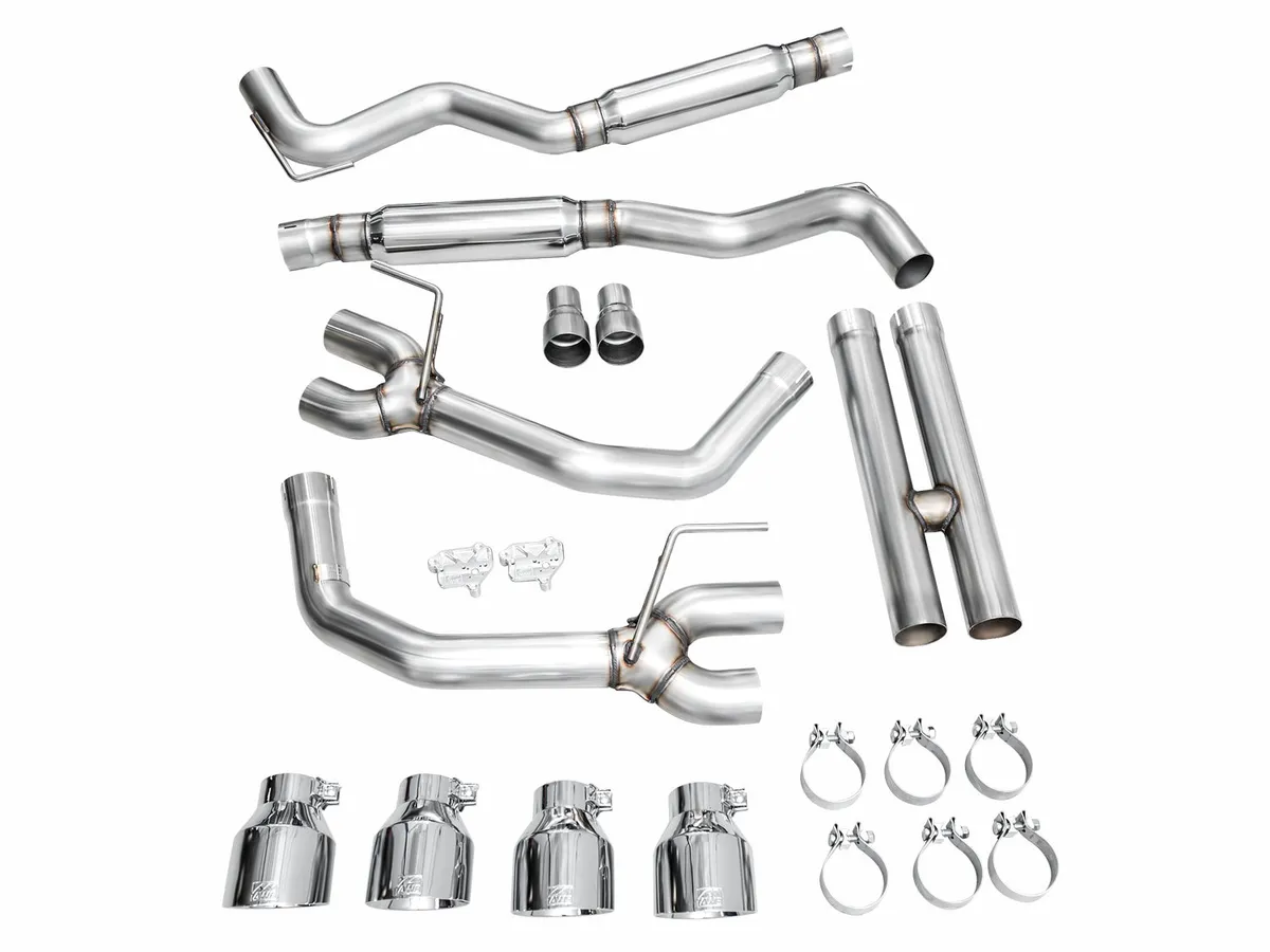 AWE SwitchPath™ Exhaust for S650 Ford Mustang Dark Horse - Quad Diamond Black Tips product image