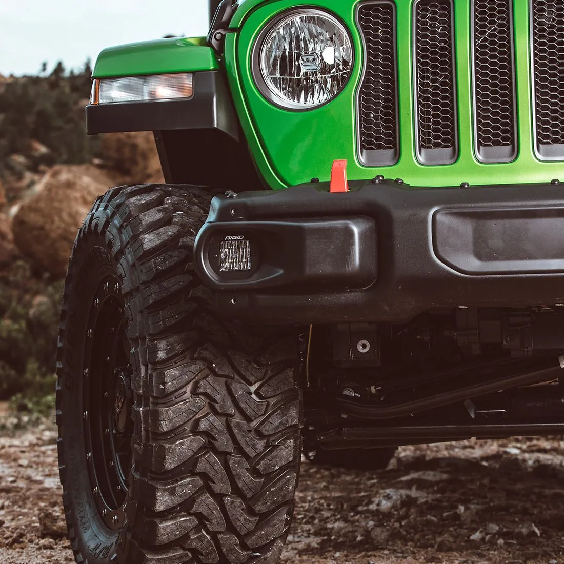 18-Pres Jeep Wrangler JL Fog Mount Fits 2 D-Series Pro RIGID Industries product image