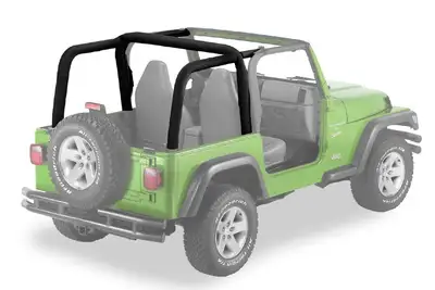 Bestop Jeep Sport Bar Covers For Jeep 2003-2006 Wrangler TJ Black Diamond Bestop