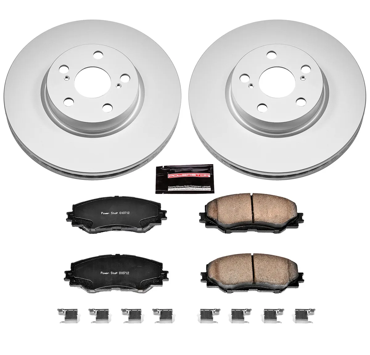 Z17 Geomet Coated Rotor Kit: Genuine Geomet Fully Coated Rotors; Ceramic Pads W/Hardware product image