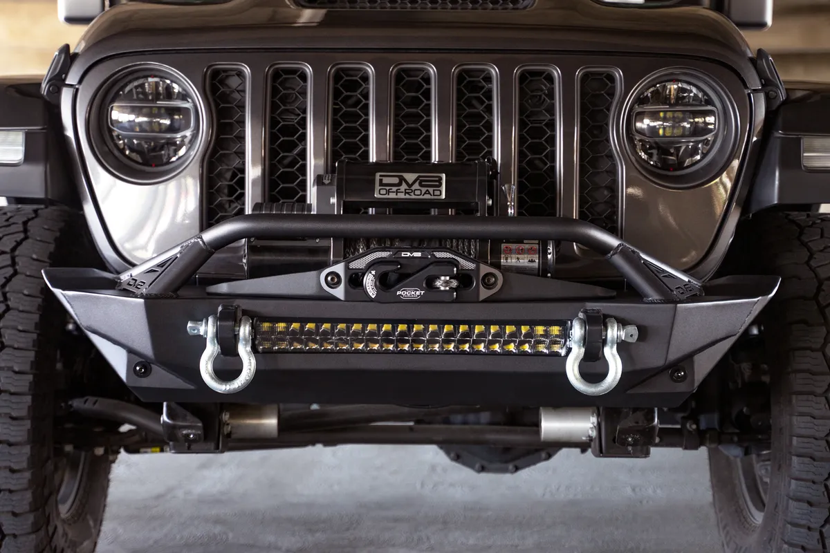 DV8 Offroad FBJL-11 Jeep Wrangler JK/JL & Gladiator JT FS-1 Series Stubby Front Bumper product image