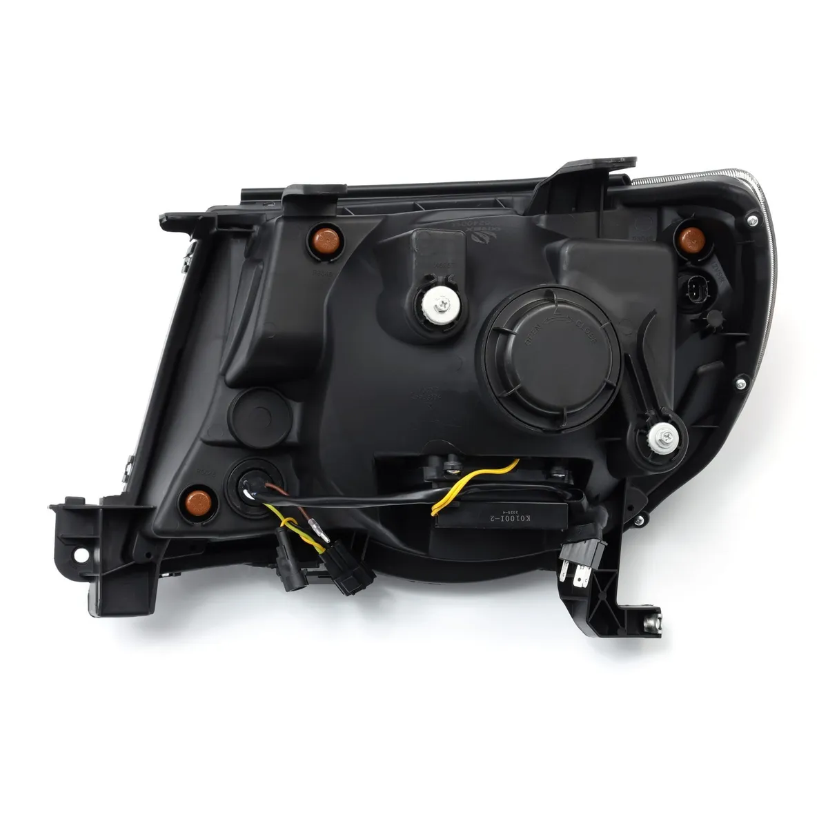 Crystal Headlights Plank Style Design Black w Activation Light and DRL Toyota Tacoma 2005-2011 product image