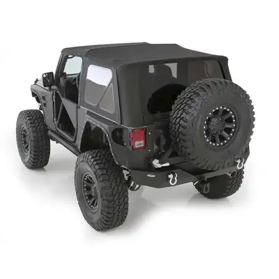 Smittybilt 1018 Wrangler (Jk) 2 Door Soft Top OEM Replacement W/Tinted Windows Black Diamond
