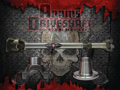 Adams Driveshaft Off Road Adams Driveshaft Jk Front 1350 Cv Driveshaft [Extreme Duty Series] Solid U-Joint