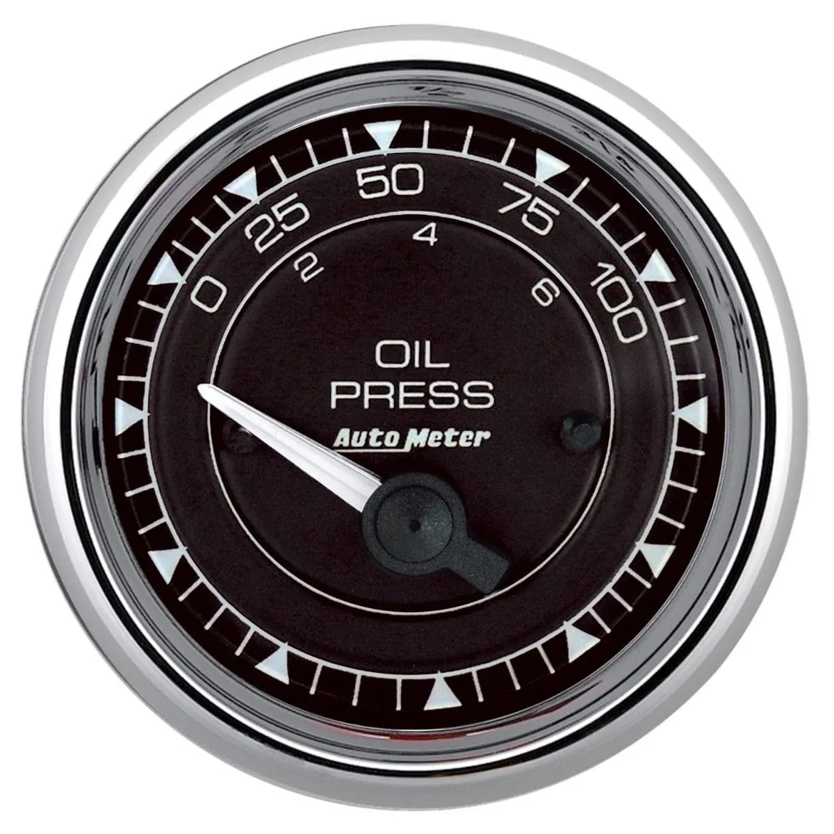 AutoMeter Gauge Press 2 1/16in 100psi Elec Chrono Chrome