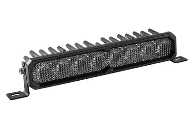 Diode Dynamics Diode Dynamics SS10 Sport LED Light Bar, White - Flood (Amber Backlight)