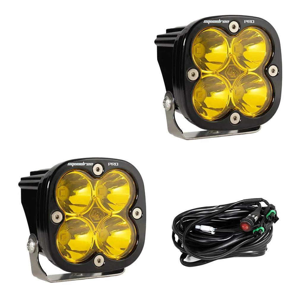 Baja Designs Squadron Pro Black LED Auxiliary Light Pod Pair - Universal product image