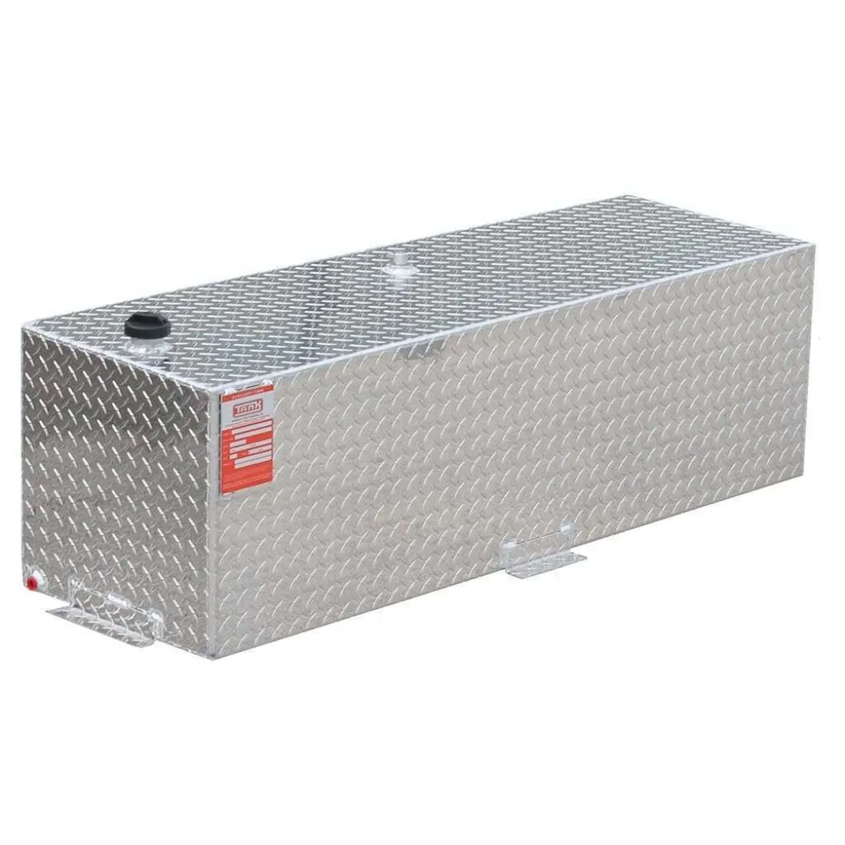 66 Gallon Rectangle Diamond Plate Aluminum Gasoline Auxilary Tank W/Fuel Pickup product image
