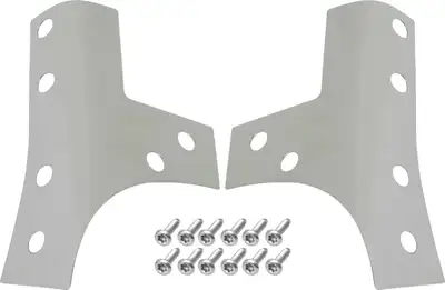 Kentrol Kentrol Windshield Support Overlays pair JK - 2007 - Up Polished Stainless Steel 30074