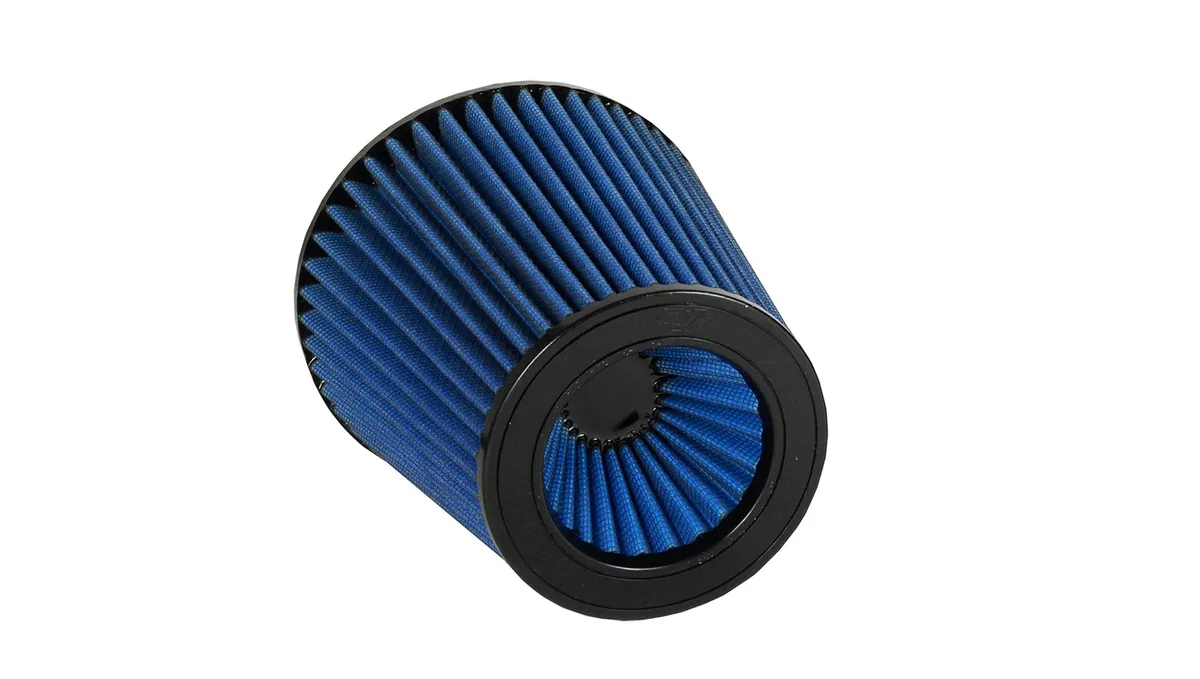 Pro 5 Air Filter; Round; 4.5 in. Flange; 7.5 in. Base; 5.5 in. Top; H-8 in.; Blue; Fits PN[16083]; product image