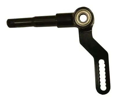 Triple X Race Components Champ Kart right front s pindle. Black.
